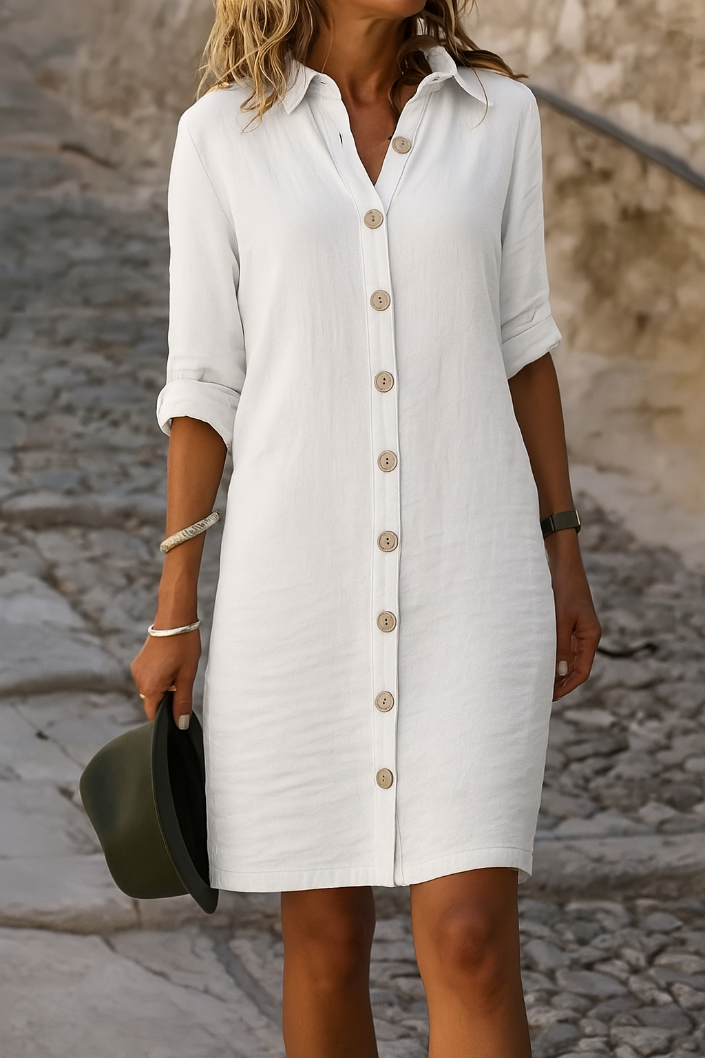 V-Neck Flowy Spring Dress