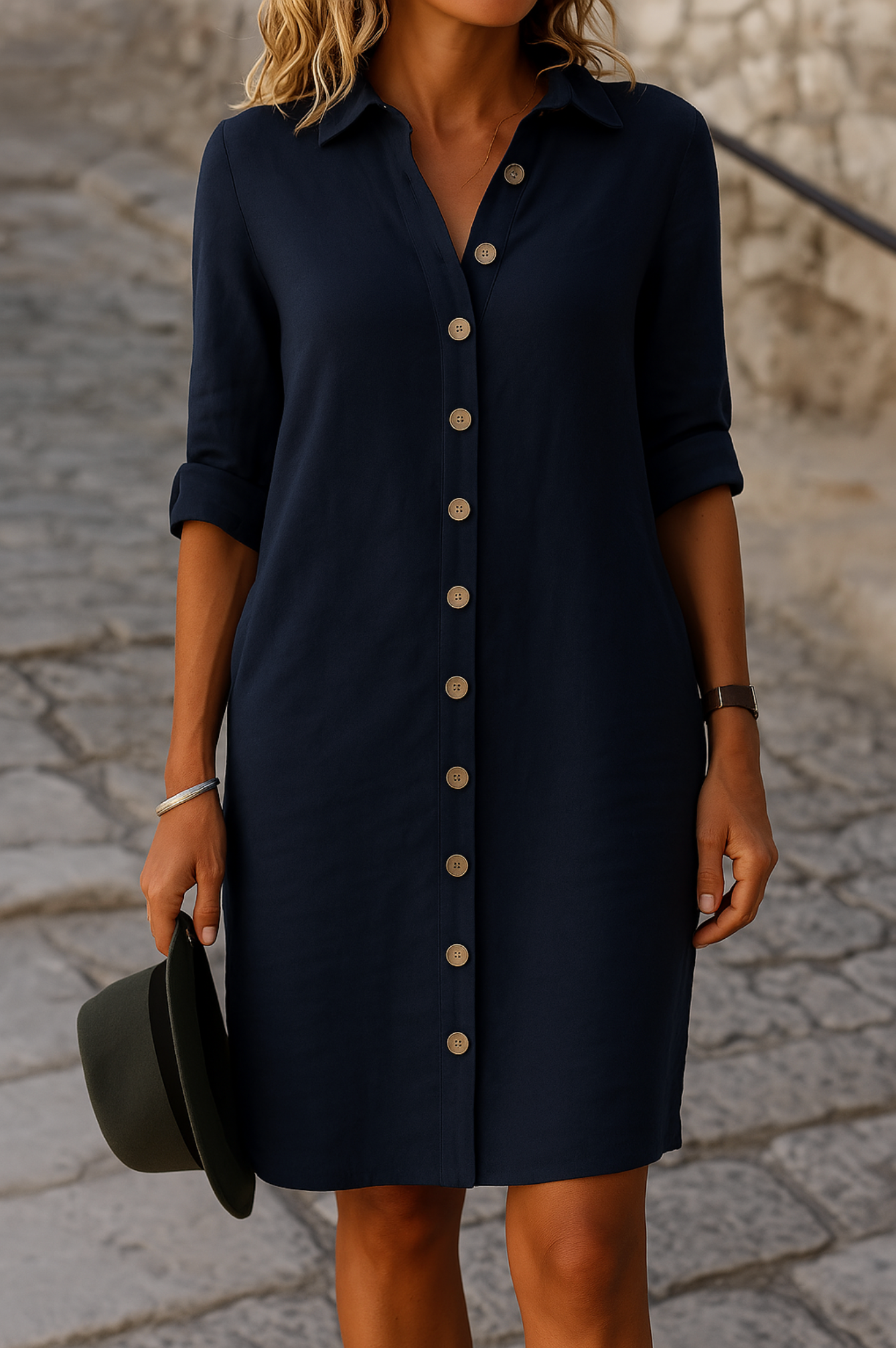 V-Neck Flowy Spring Dress