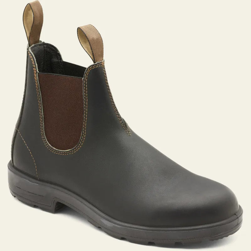 Waterproof Chelsea Boots Black Leather Slip On Classic Rain