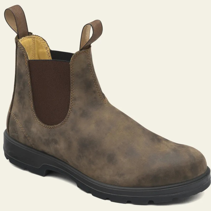 Waterproof Chelsea Boots Black Leather Slip On Classic Rain