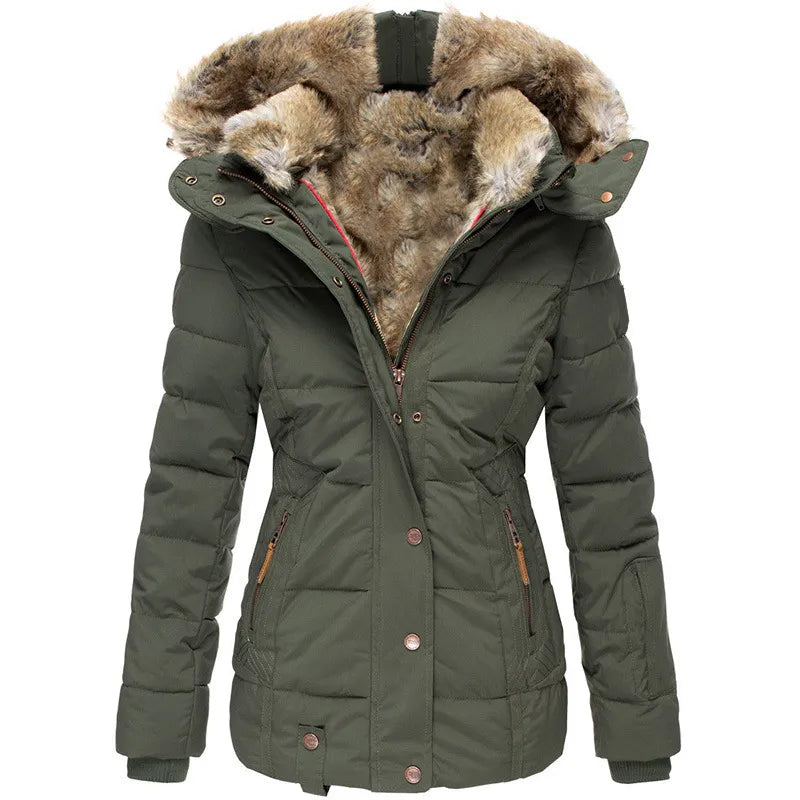 Warm Winter Jacket with Fur Lining for Women