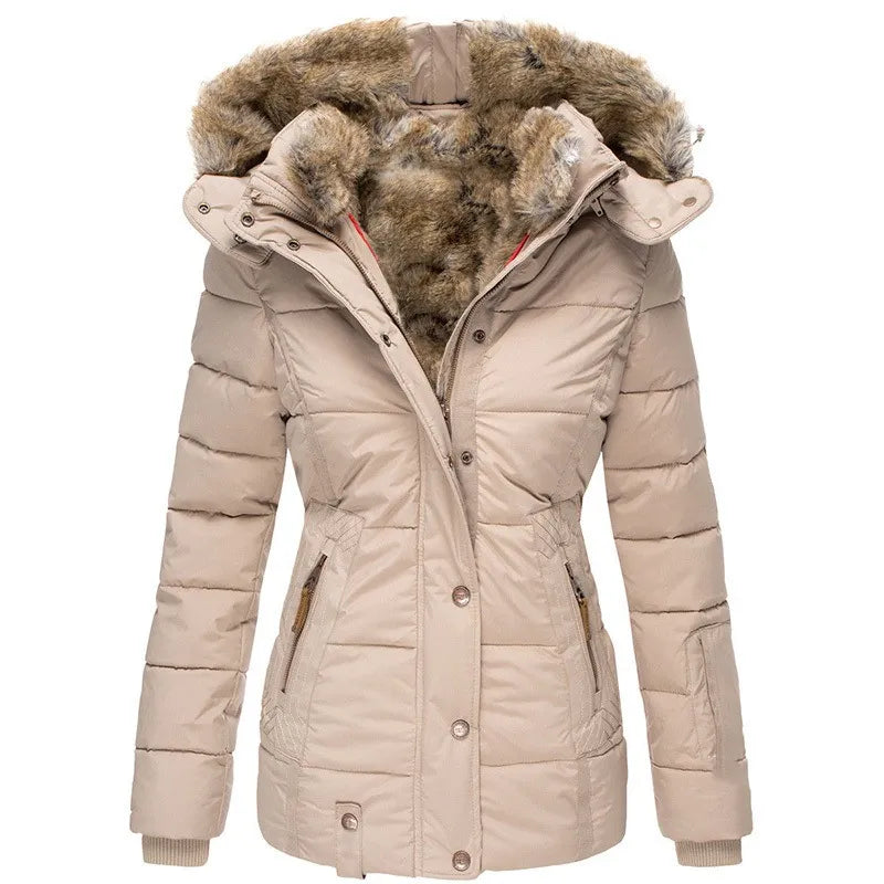 Warm Winter Jacket with Fur Lining for Women