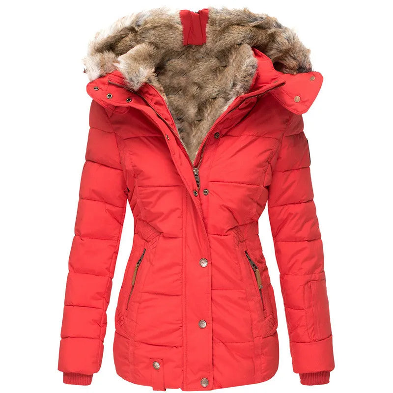 Warm Winter Jacket with Fur Lining for Women