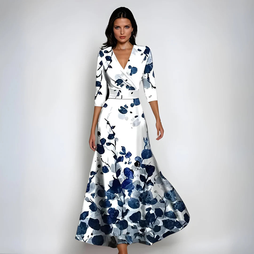 Women’s Elegant Floral A-Line Dress