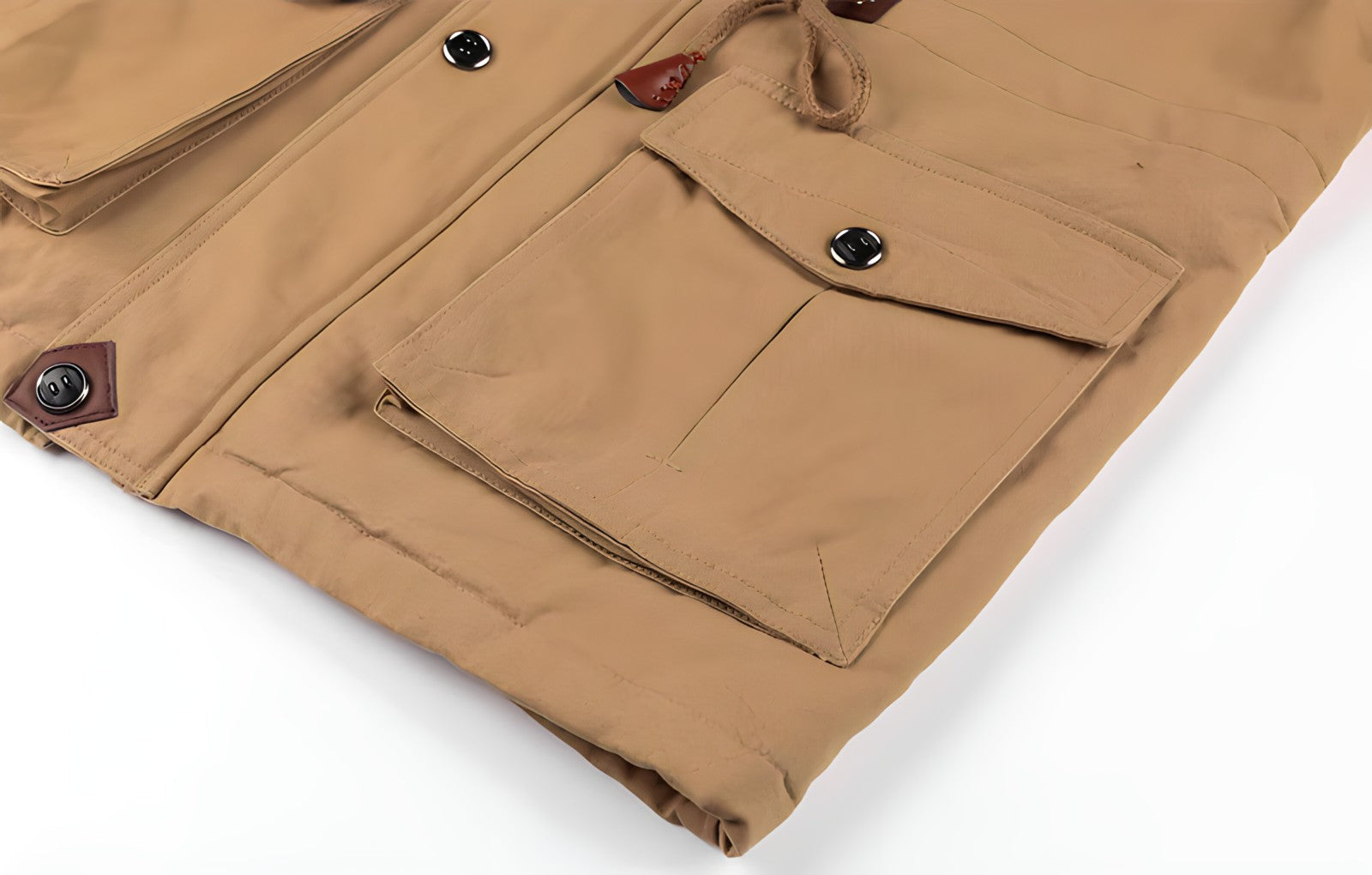 Men's Insulated Military Jacket Hooded Multi Pocket Winter