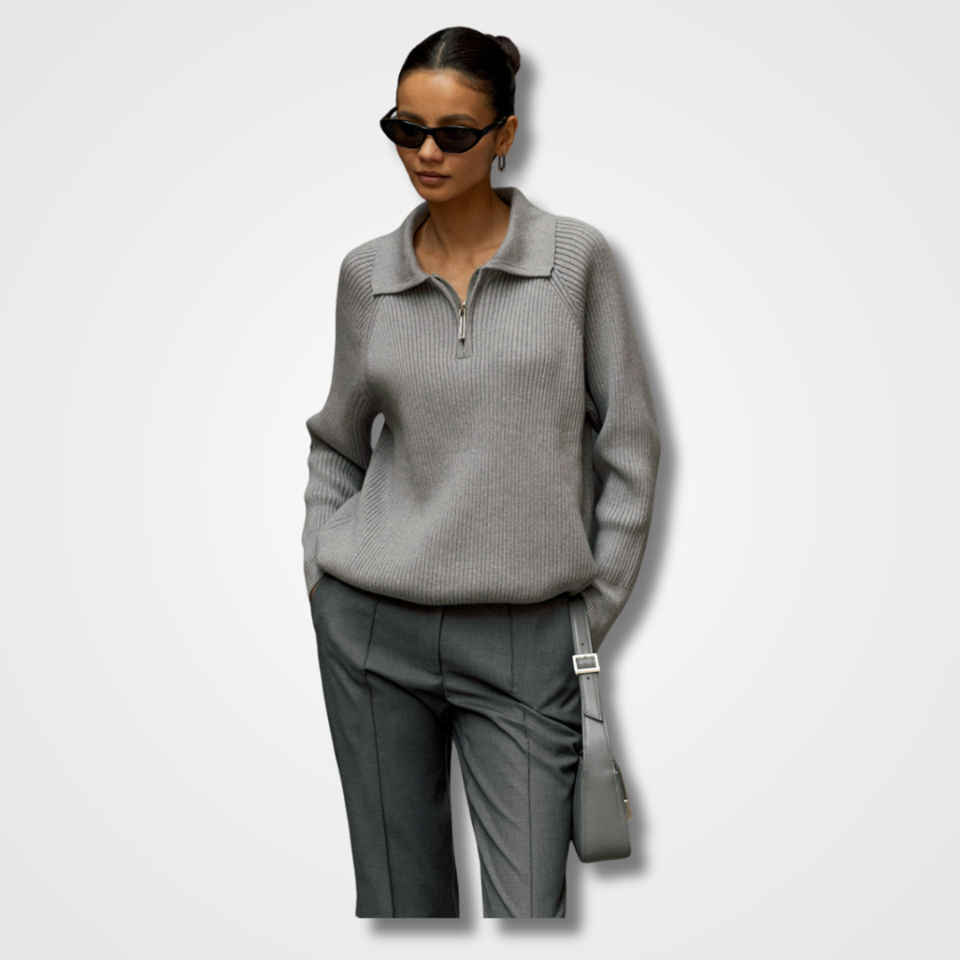 Soft Knit Jumper Round Neck Relaxed Fit Long Sleeve