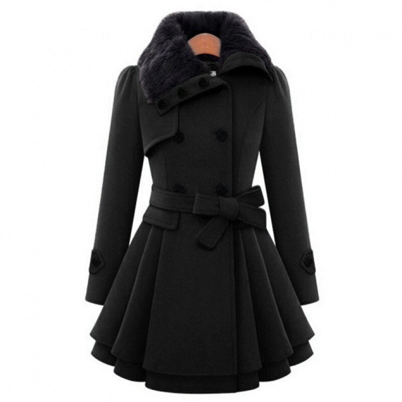 Pure Coat Jacket Elegant Simple Design Winter Everyday