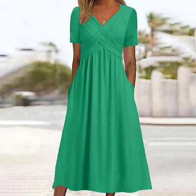 A Line Midi Dress Summer