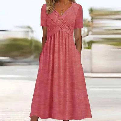 A Line Midi Dress Summer