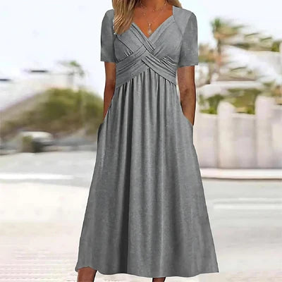 A Line Midi Dress Summer