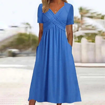 A Line Midi Dress Summer