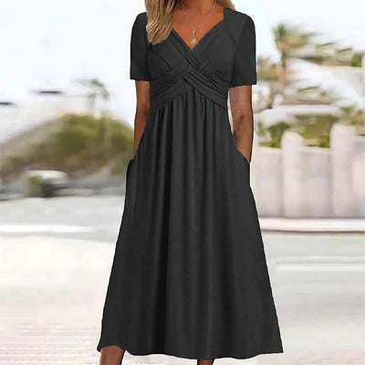 A Line Midi Dress Summer