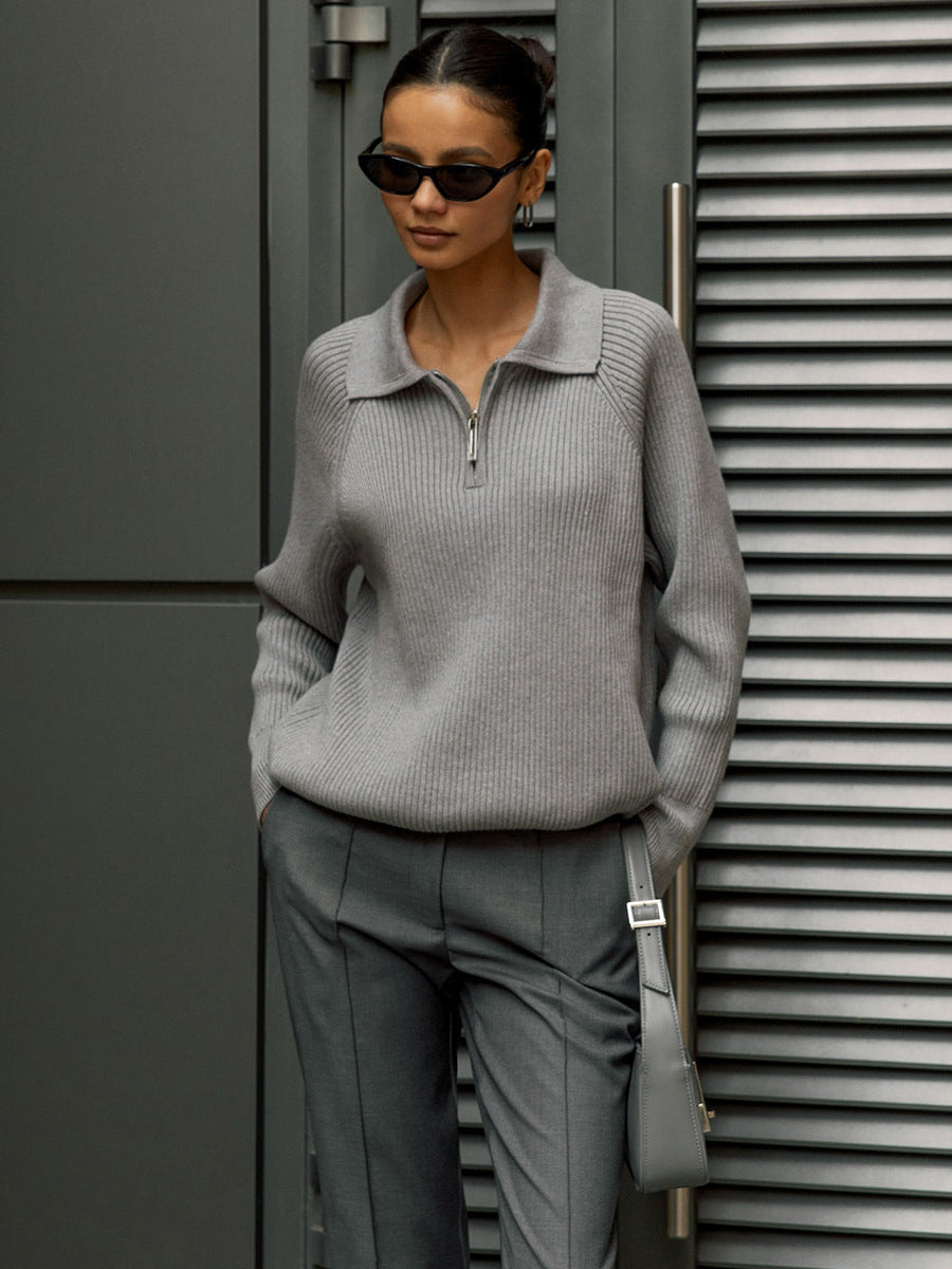 Soft Knit Jumper Round Neck Relaxed Fit Long Sleeve