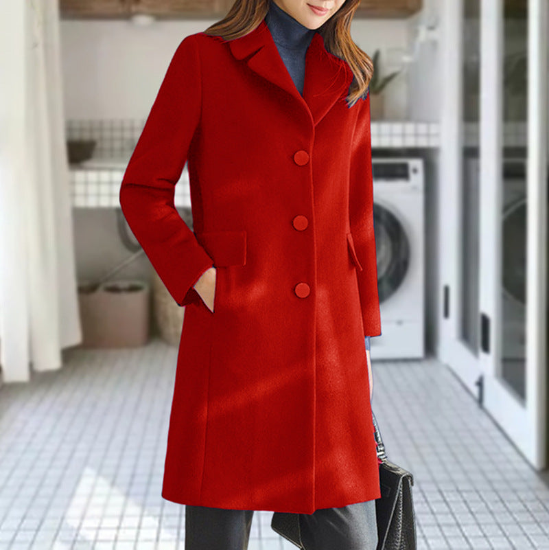 Ladies classic wool coat