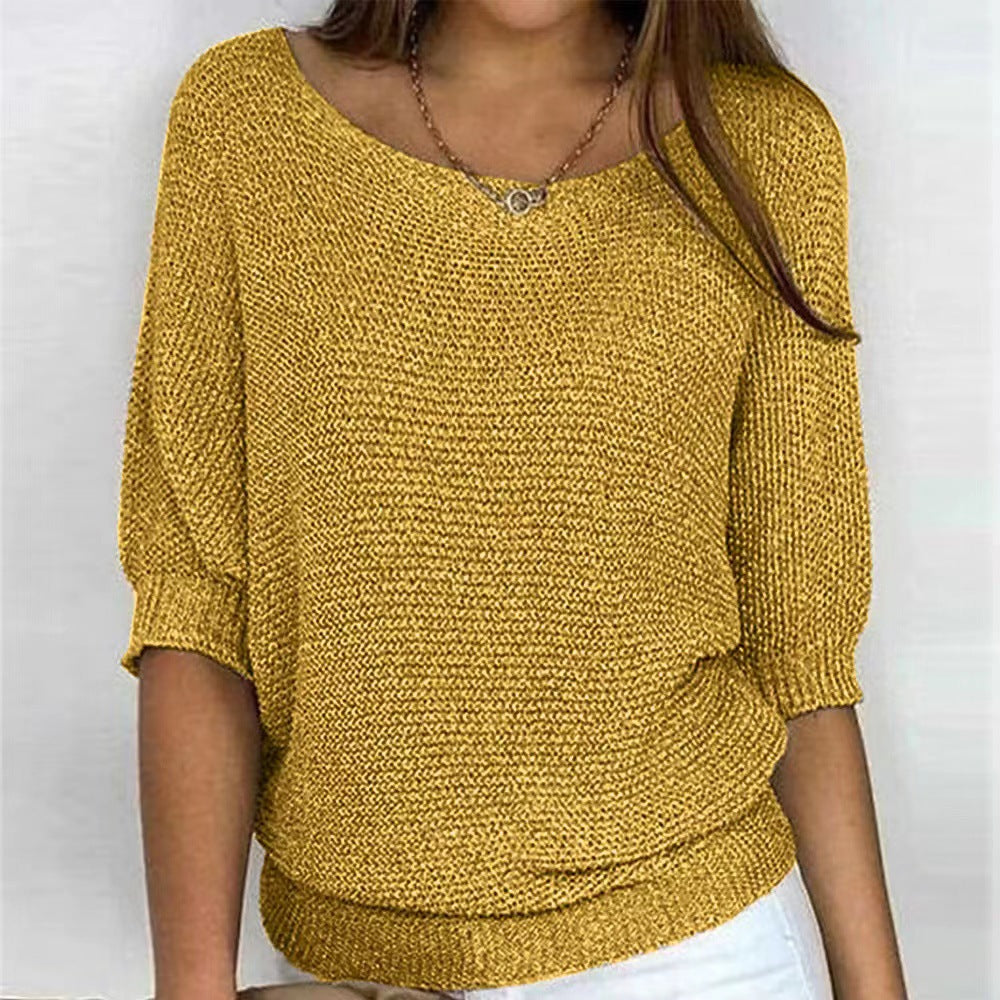 Soft Knit Jumper Relaxed Fit Round Neck Everyday