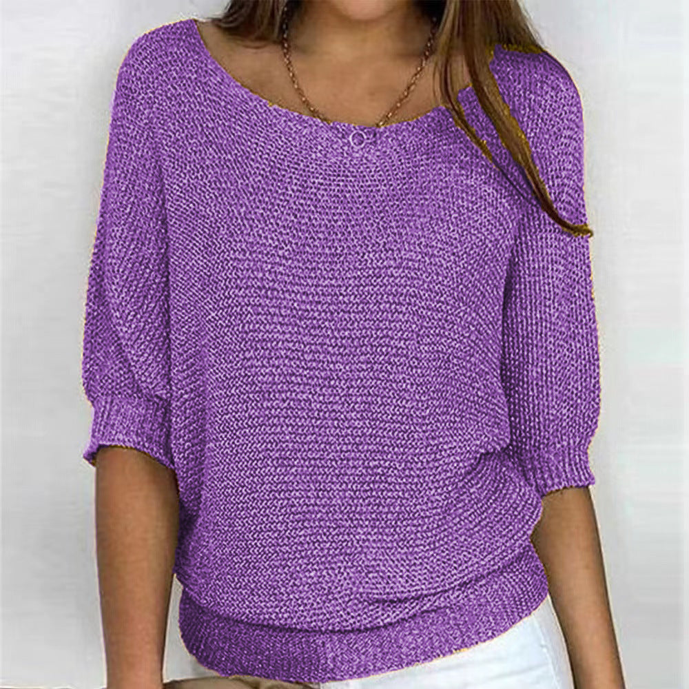 Soft Knit Jumper Relaxed Fit Round Neck Everyday