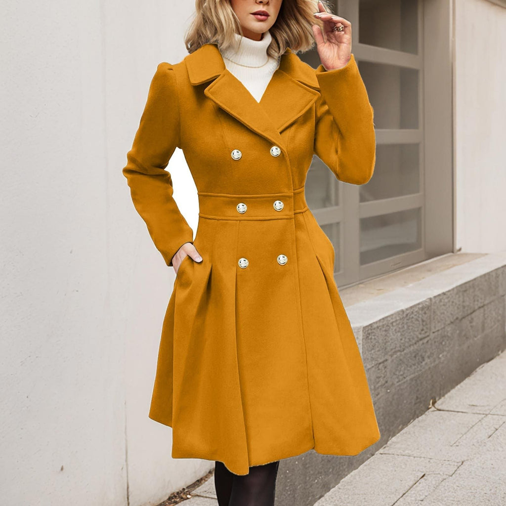 Longline Coat Long Sleeve Pockets Relaxed Everyday