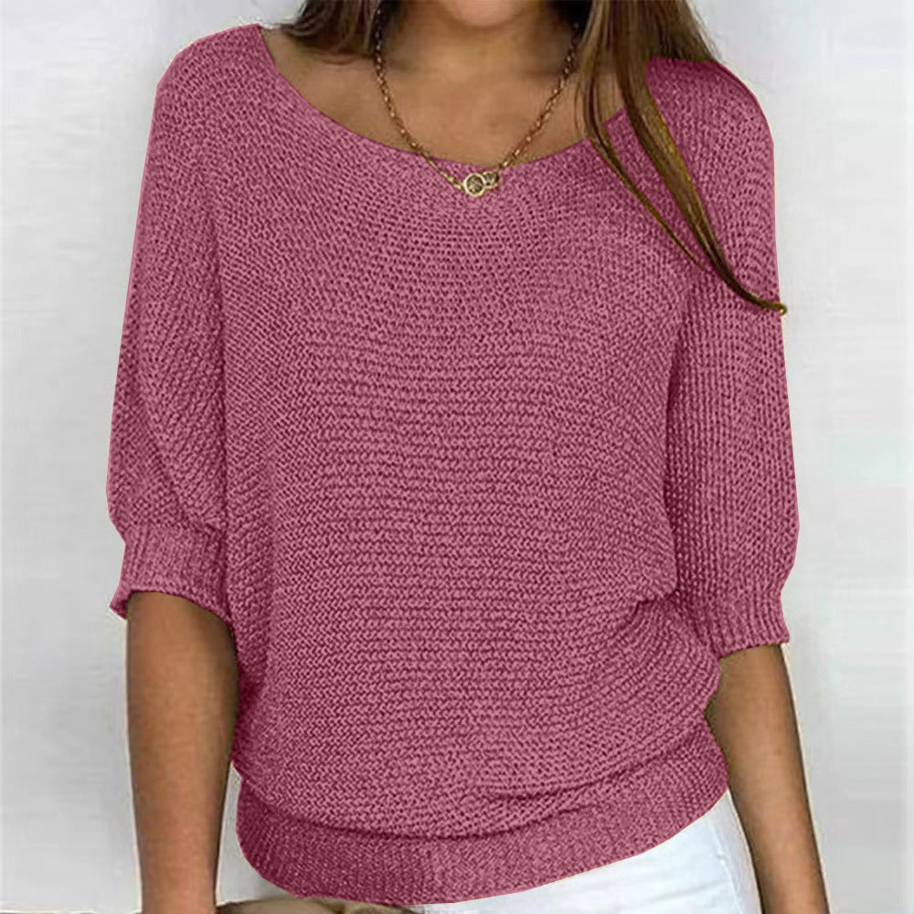 Soft Knit Jumper Relaxed Fit Round Neck Everyday