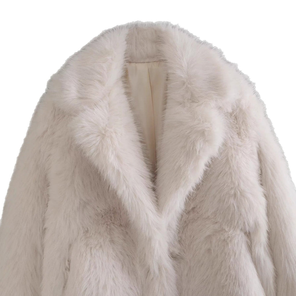 Women's Luxury Faux Fur Jacket with Elegant Fit & Warm Comfort