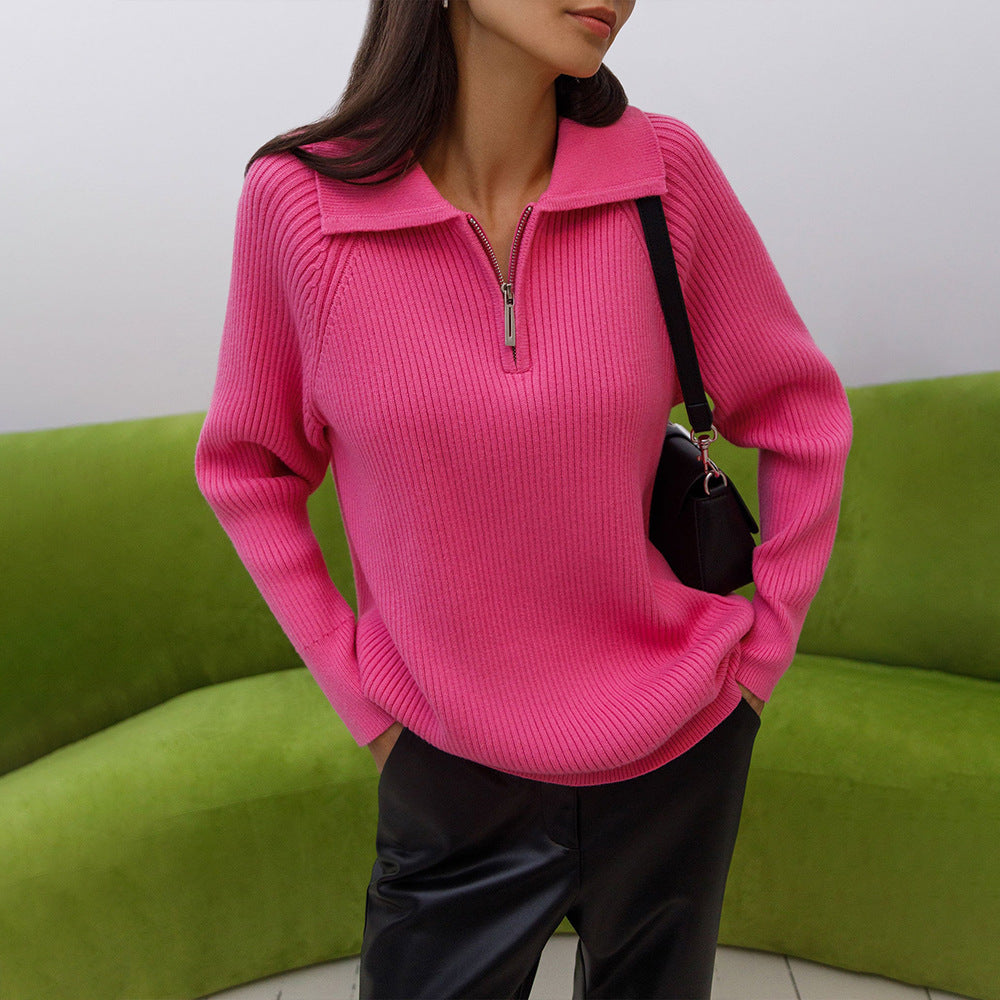 Soft Knit Jumper Round Neck Relaxed Fit Long Sleeve