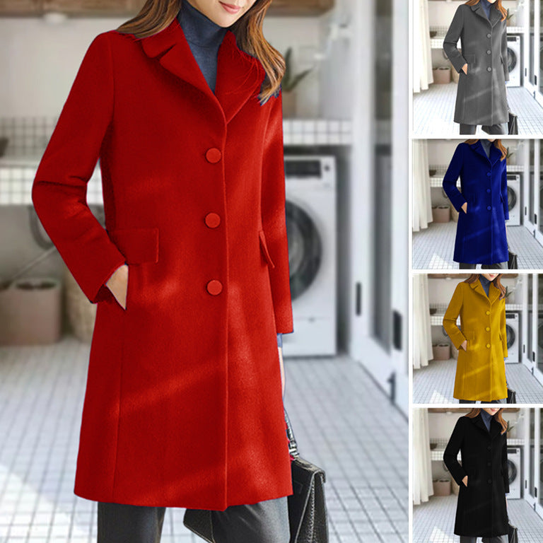 Ladies classic wool coat