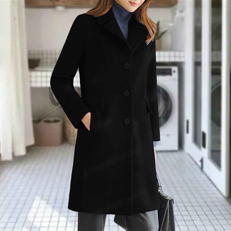 Ladies classic wool coat