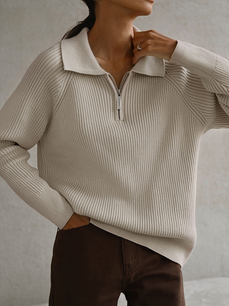 Soft Knit Jumper Round Neck Relaxed Fit Long Sleeve