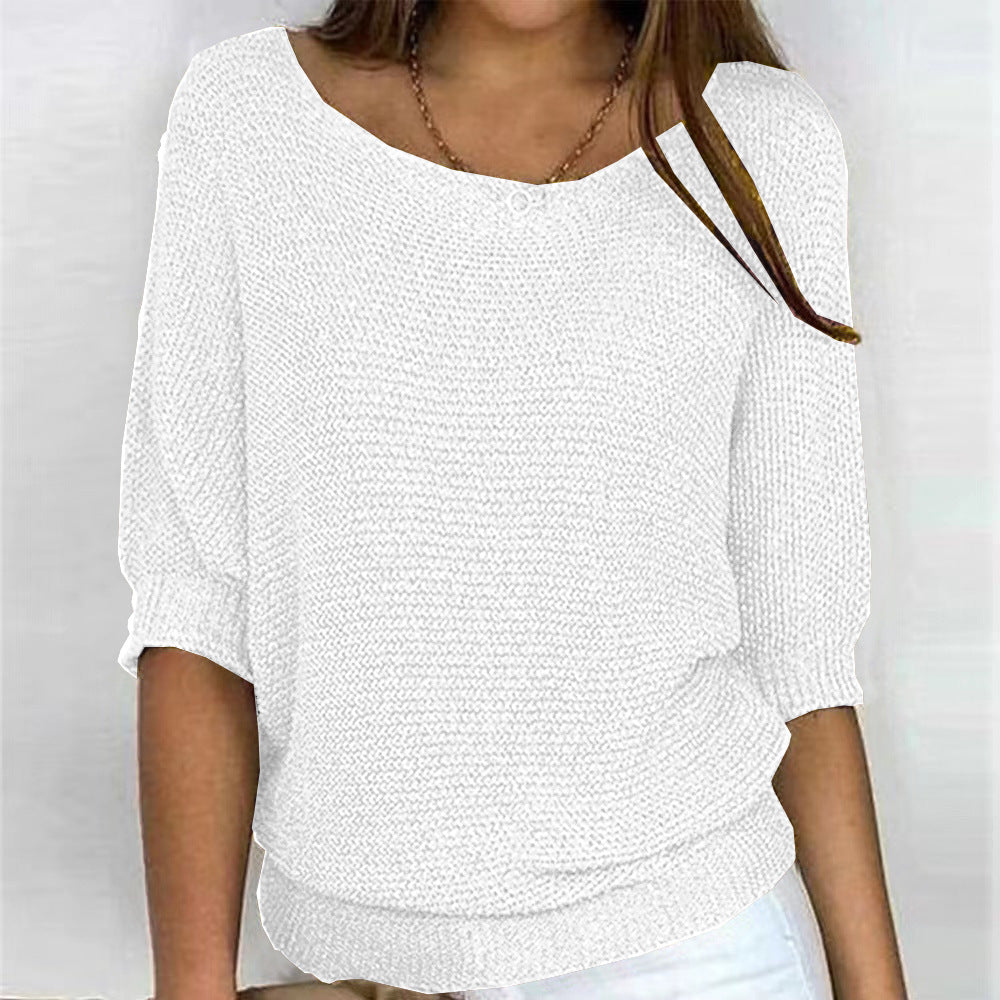 Soft Knit Jumper Relaxed Fit Round Neck Everyday