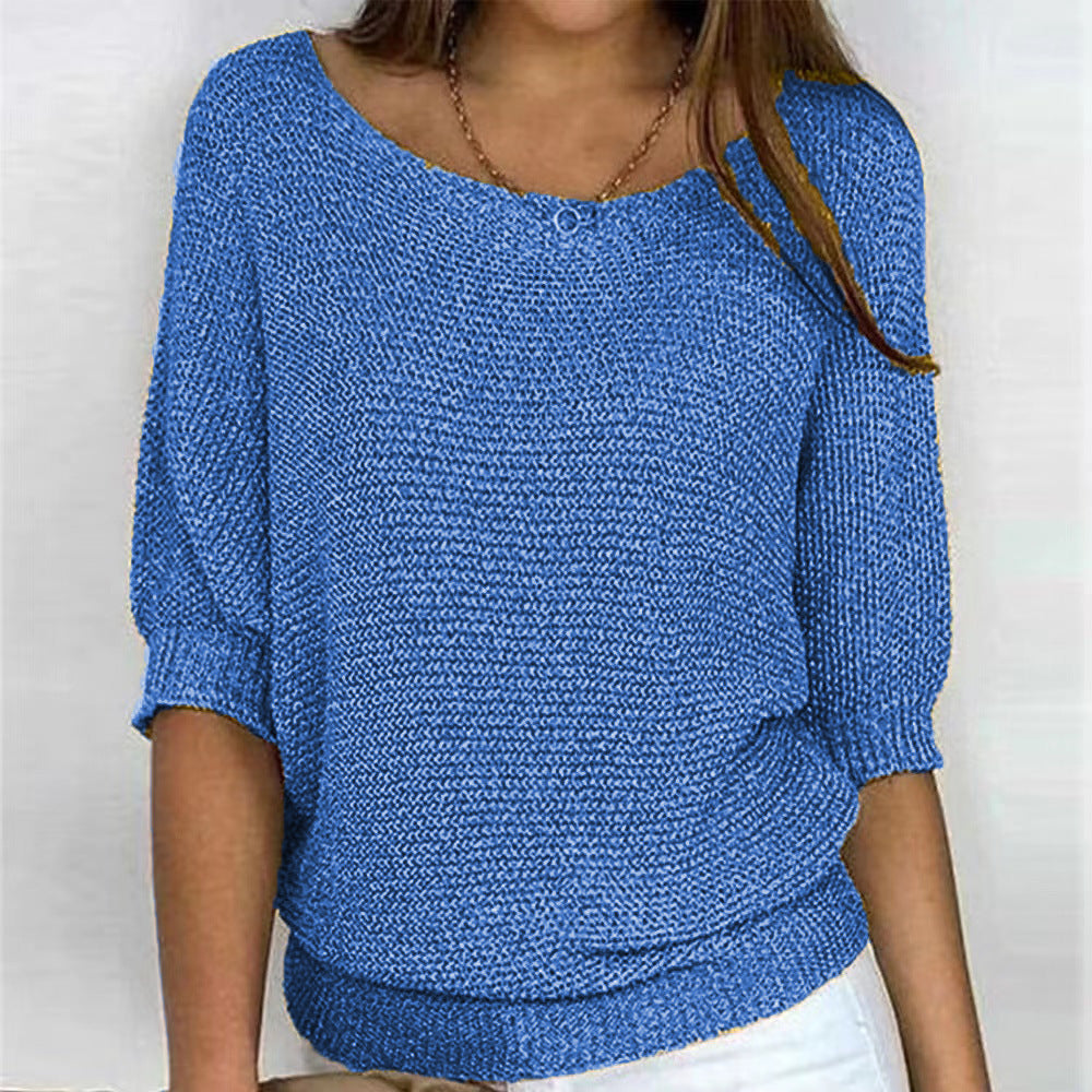 Soft Knit Jumper Relaxed Fit Round Neck Everyday