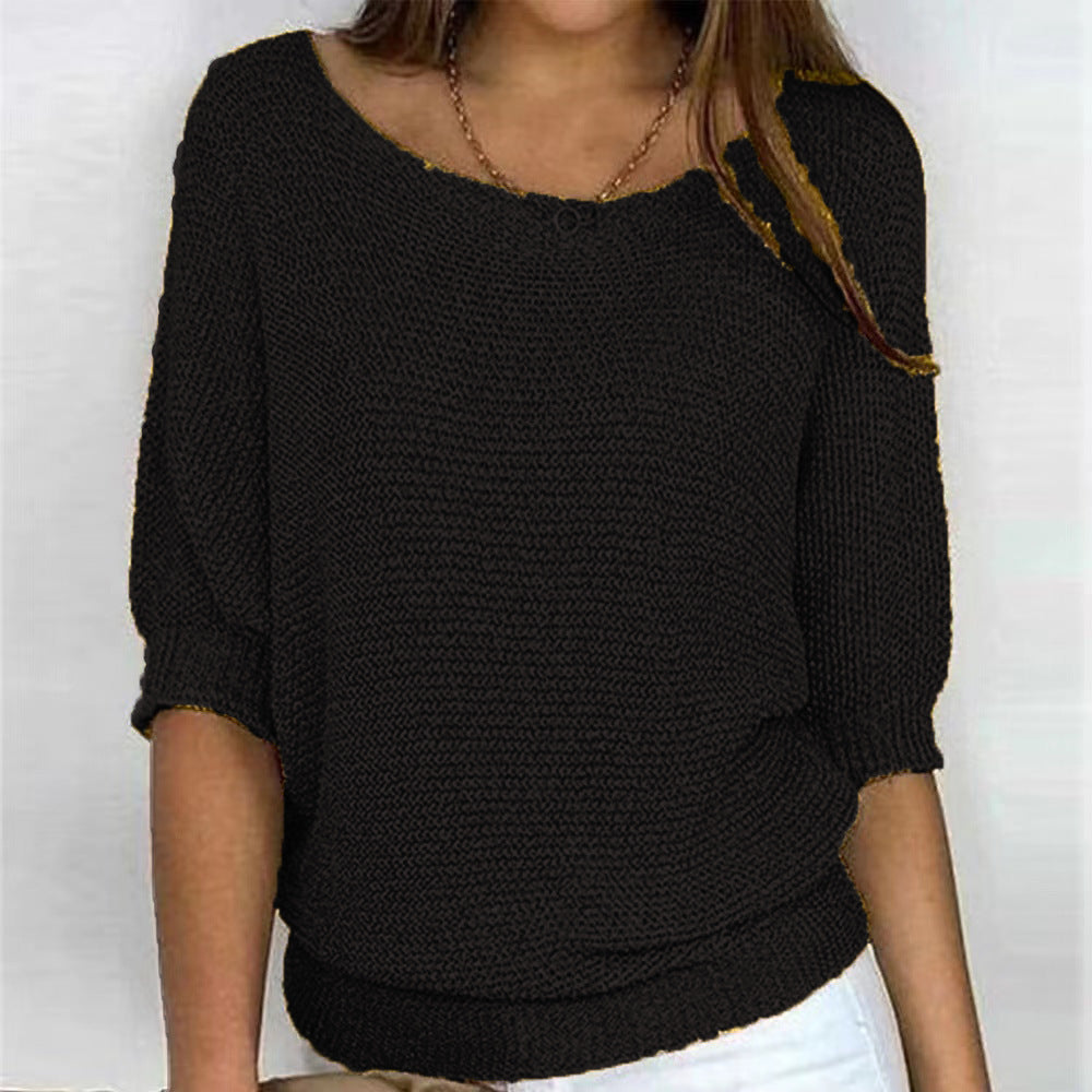 Soft Knit Jumper Relaxed Fit Round Neck Everyday