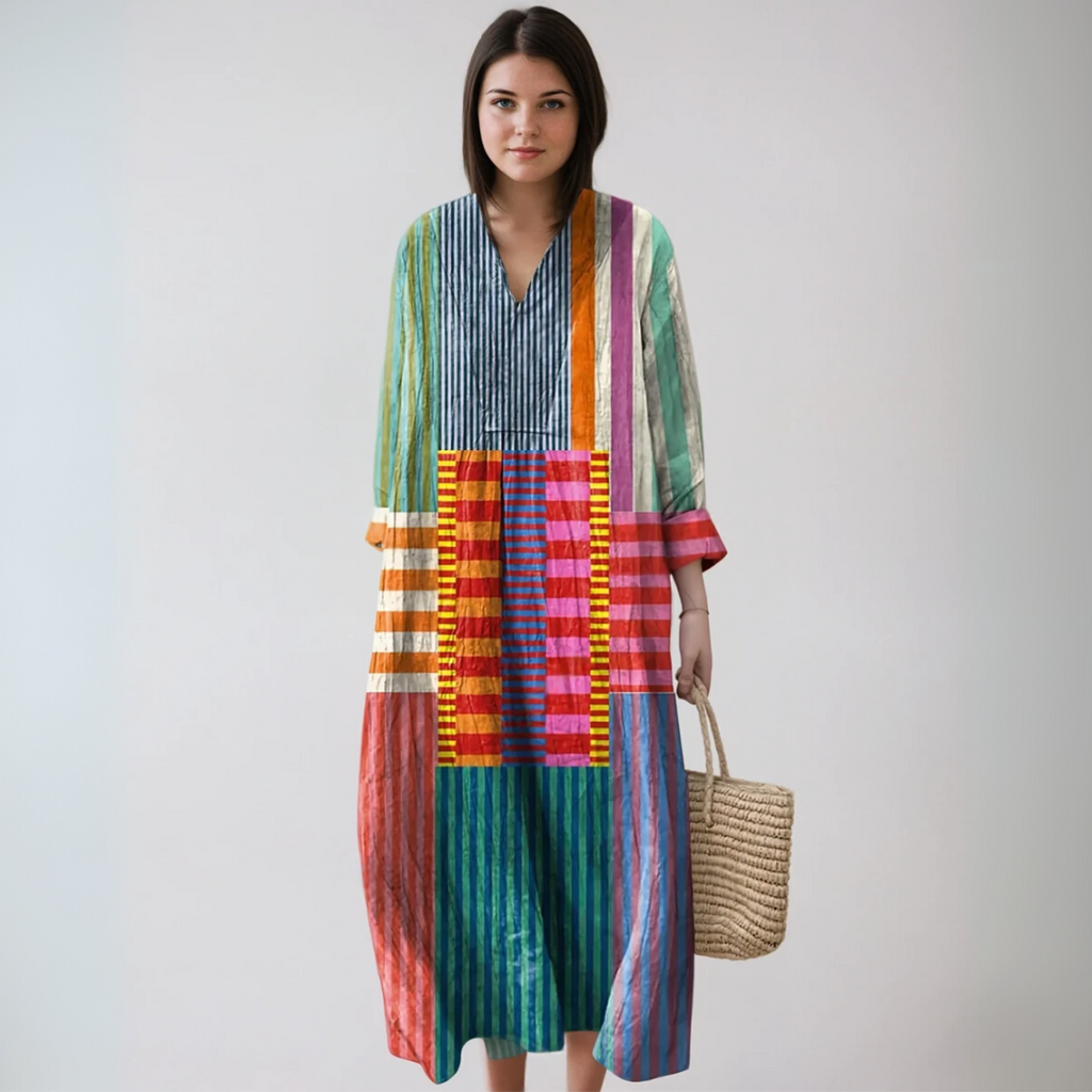 Geometric Print Summer Dress