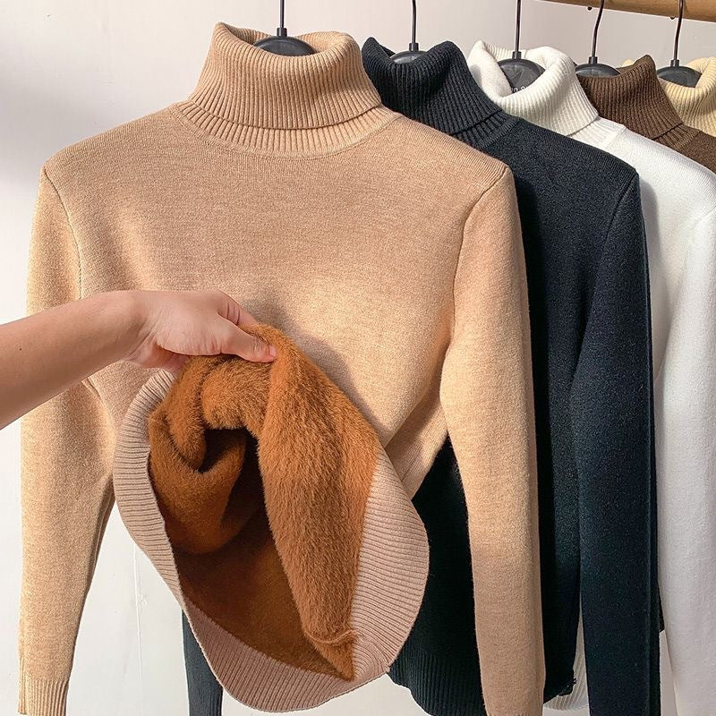 The Stretch Fine Knit Roll Neck