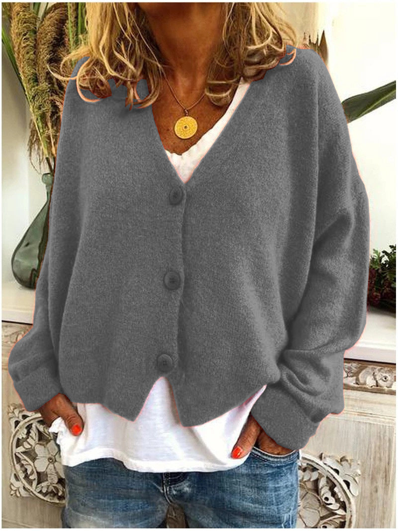 Knit Cardigan Open Front Layering Long Sleeve Everyday