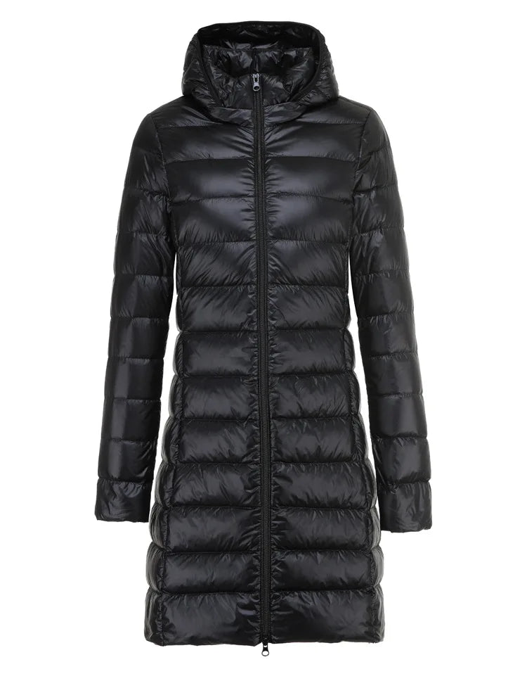 Ultralight Long Jacket Slim Cut Packable Lightweight