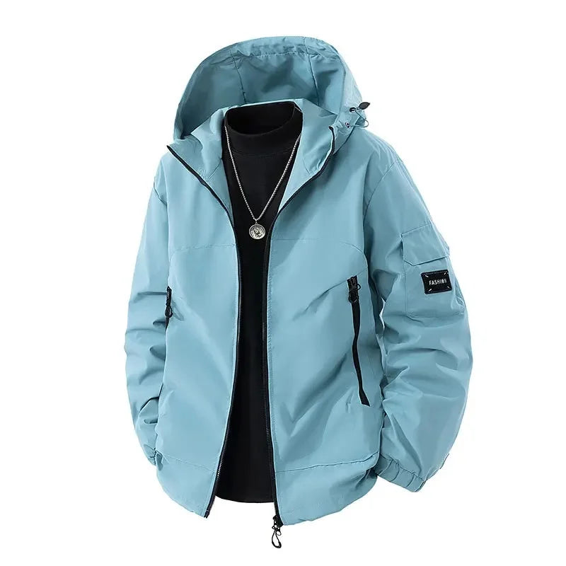 Men's Ski Jacket Hooded Relaxed Fit Winter Outerwear