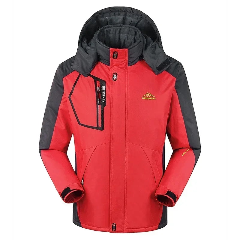 Men's Ski Jacket Hooded Sporty Winter Outerwear