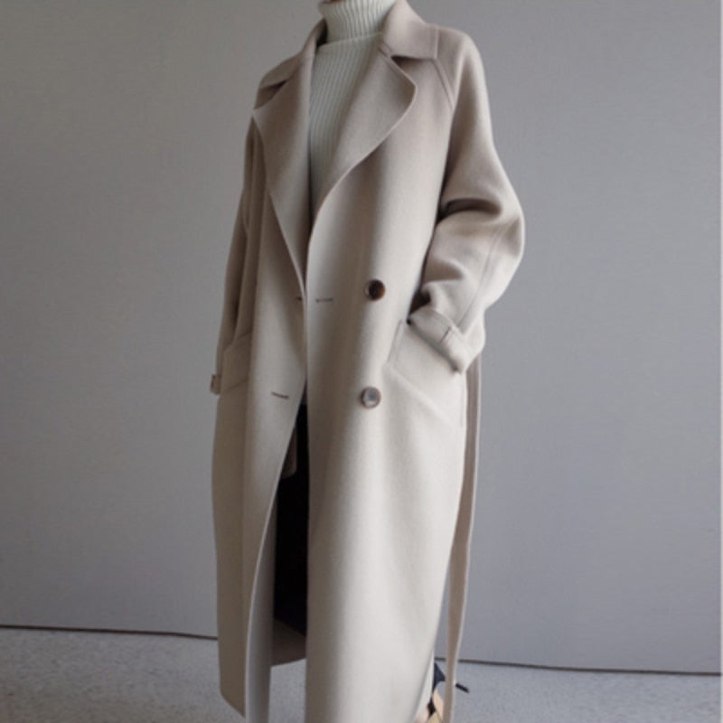 Trench Jacket Slim Tailored Silhouette Luxe Blend Autumn