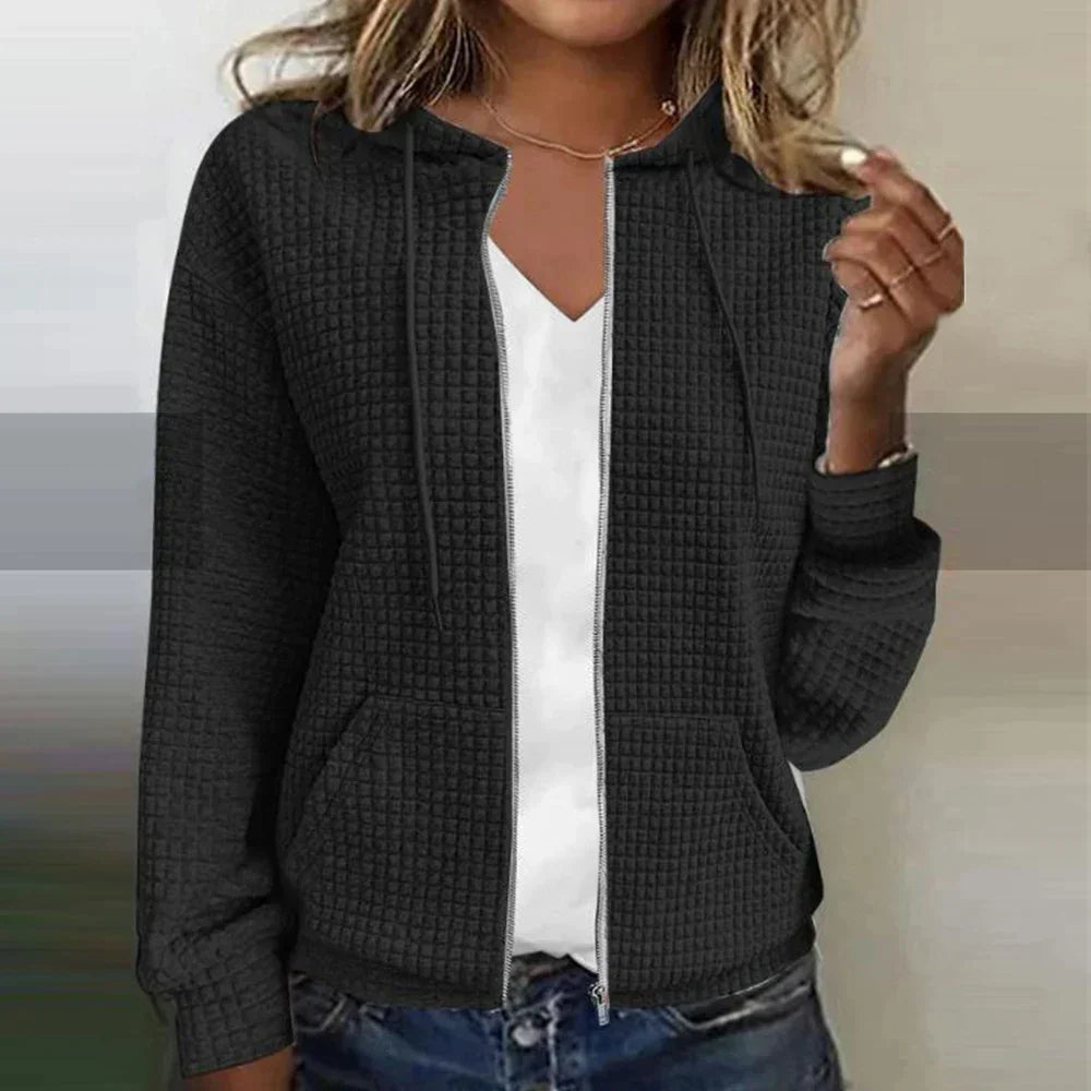 Women's Checked Jacket Water Repellent Casual Versatile Fall