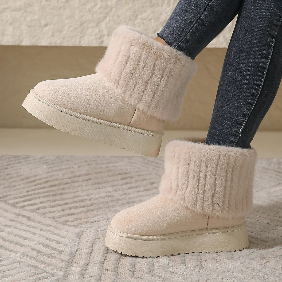 Winter Boots Luxe Lining Casual Design Warm Comfortable