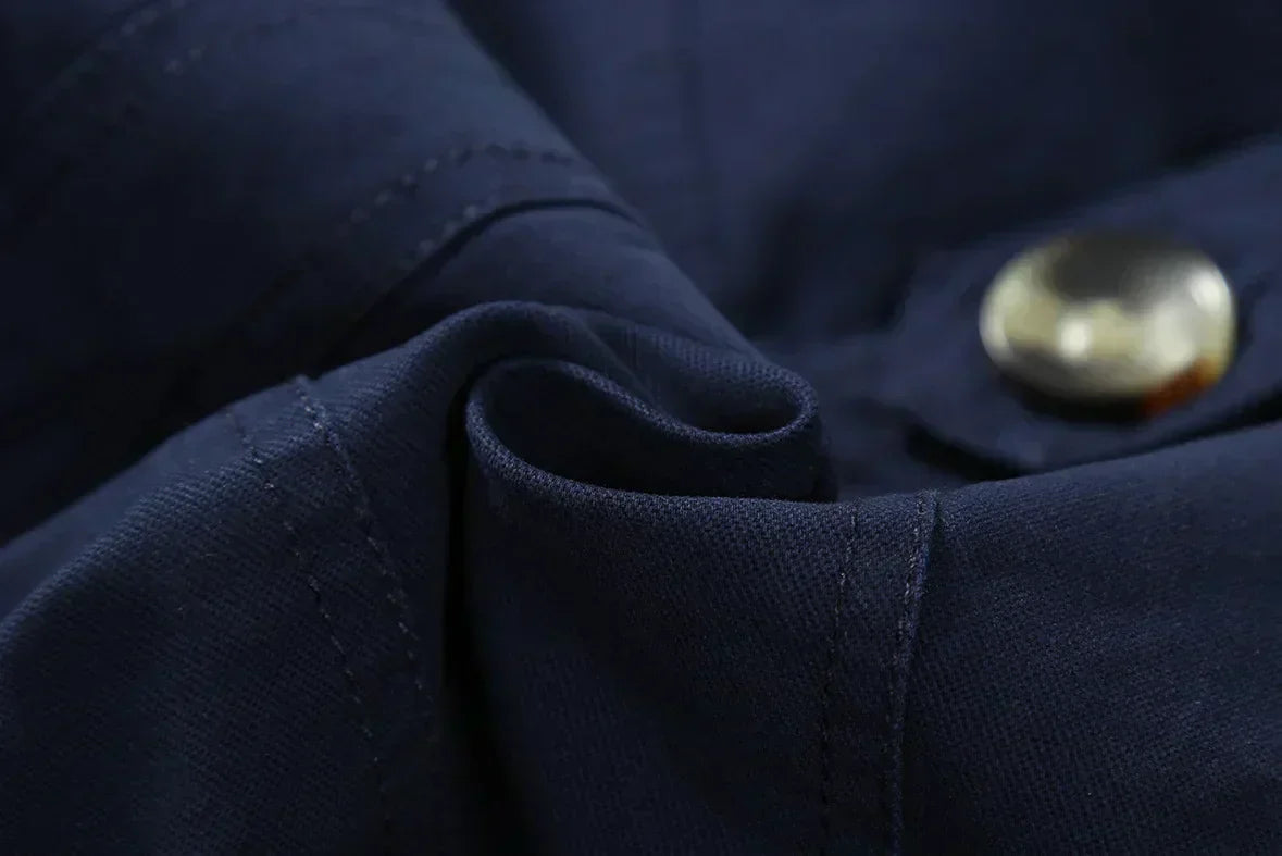 Men's Long Trench Coat Formal Classic Autumn Outerwear