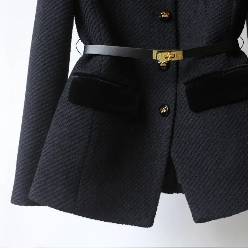 Elegant Wool Coat Refined Craftsmanship Timeless Design