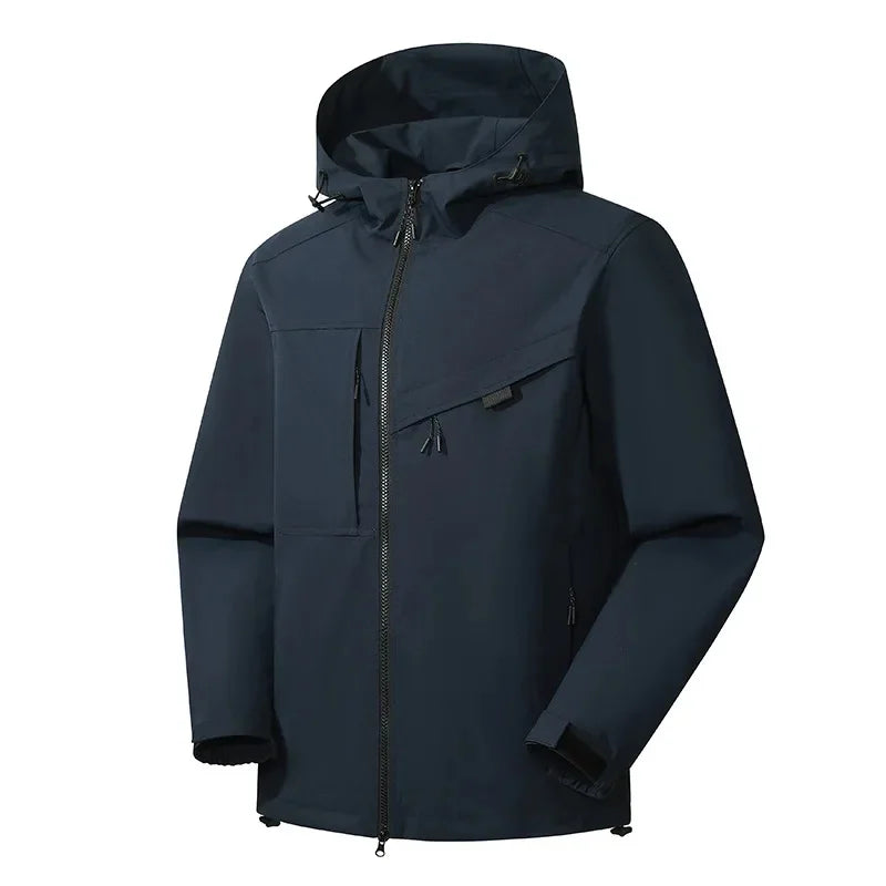Men's Ski Jacket Hooded Casual Sporty Winter Outerwear