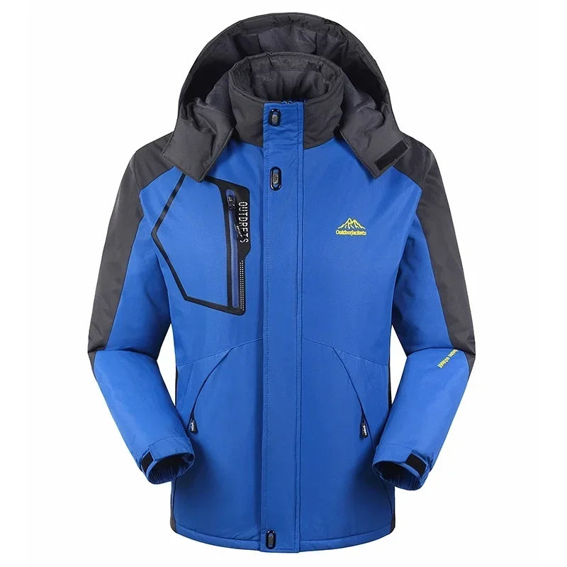 Men's Ski Jacket Hooded Sporty Winter Outerwear