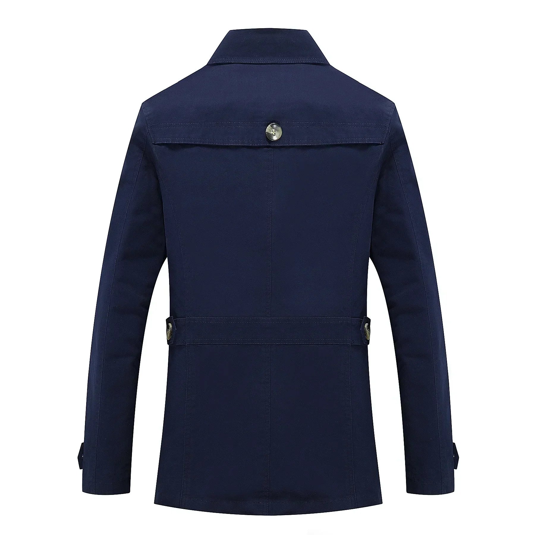 Men's Long Trench Coat Formal Classic Autumn Outerwear