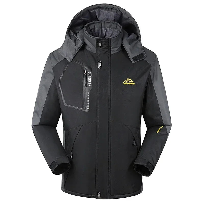 Men's Ski Jacket Hooded Sporty Winter Outerwear