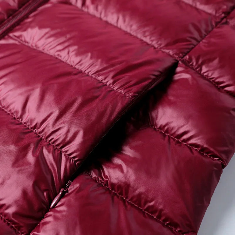 Ultralight Long Jacket Slim Cut Packable Lightweight