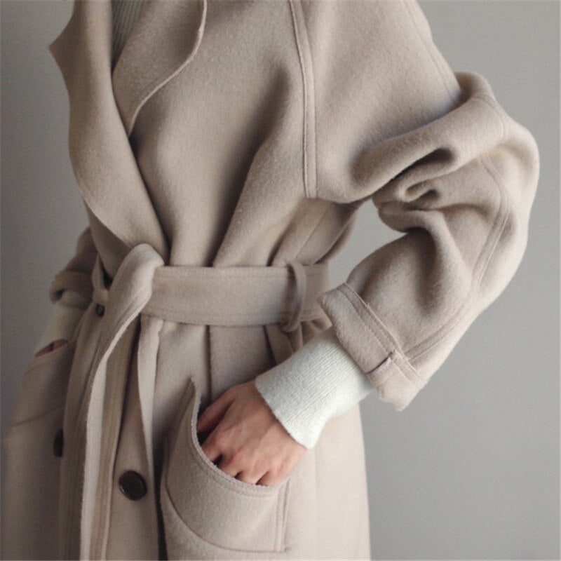 Trench Jacket Slim Tailored Silhouette Luxe Blend Autumn