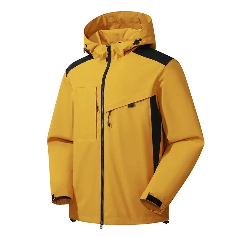 Men's Ski Jacket Hooded Casual Sporty Winter Outerwear