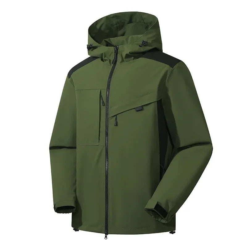Men's Ski Jacket Hooded Casual Sporty Winter Outerwear