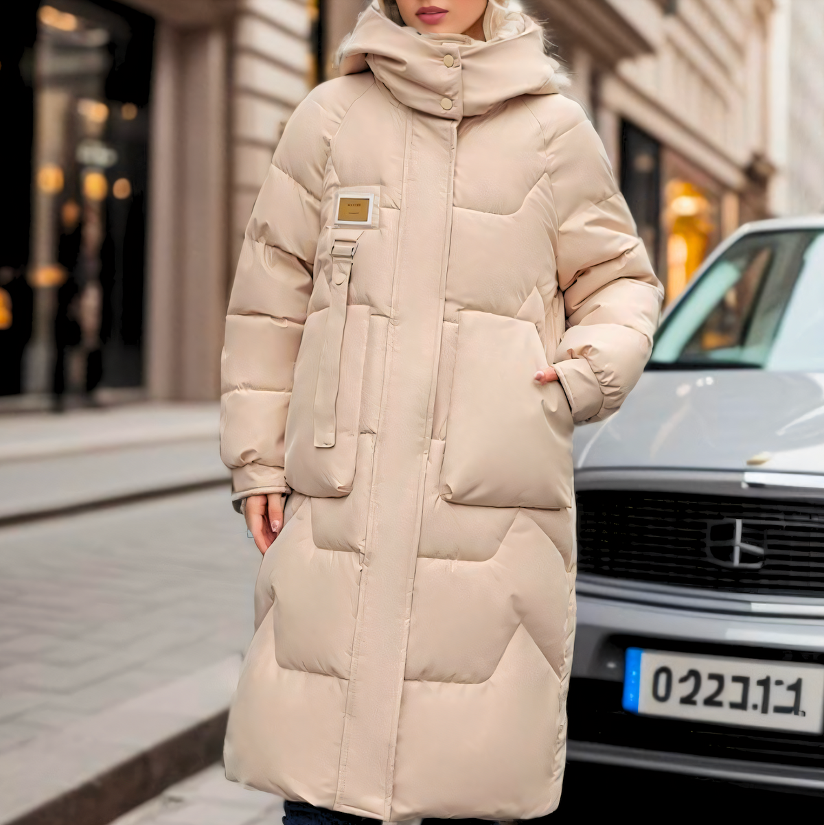 Long Puffer Jacket Quilted Luxe Winter Statement